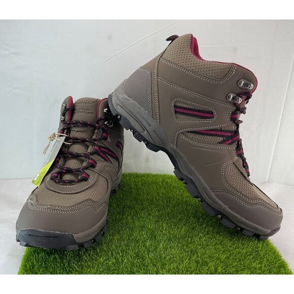 Women's Hiking Ankle Boots Brown Pink New size 9-10 Mountain warehouse brand - Picture 3 of 10